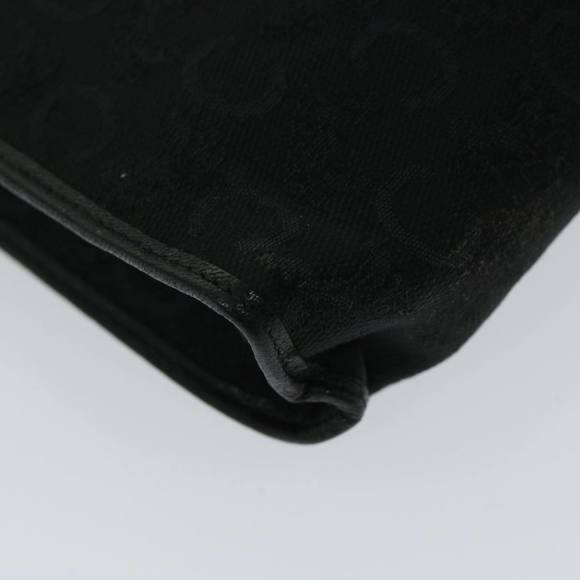 CELINE C Macadam Canvas Clutch Bag Black Auth ac2823 - Picture 14 of 16